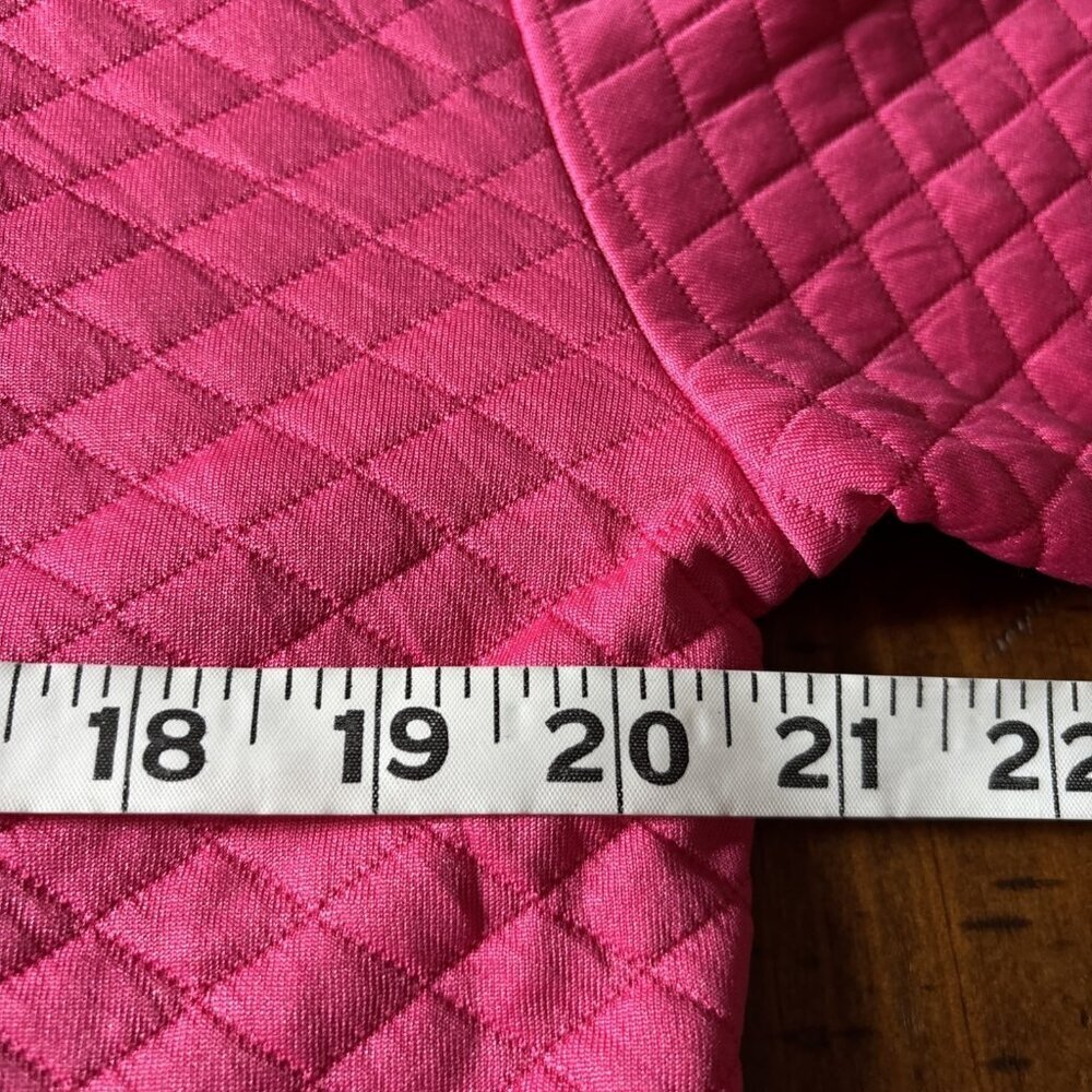 pretty garden Pink Long Hoodie Waffle Material Size Medium NWT - Picture 6 of 7